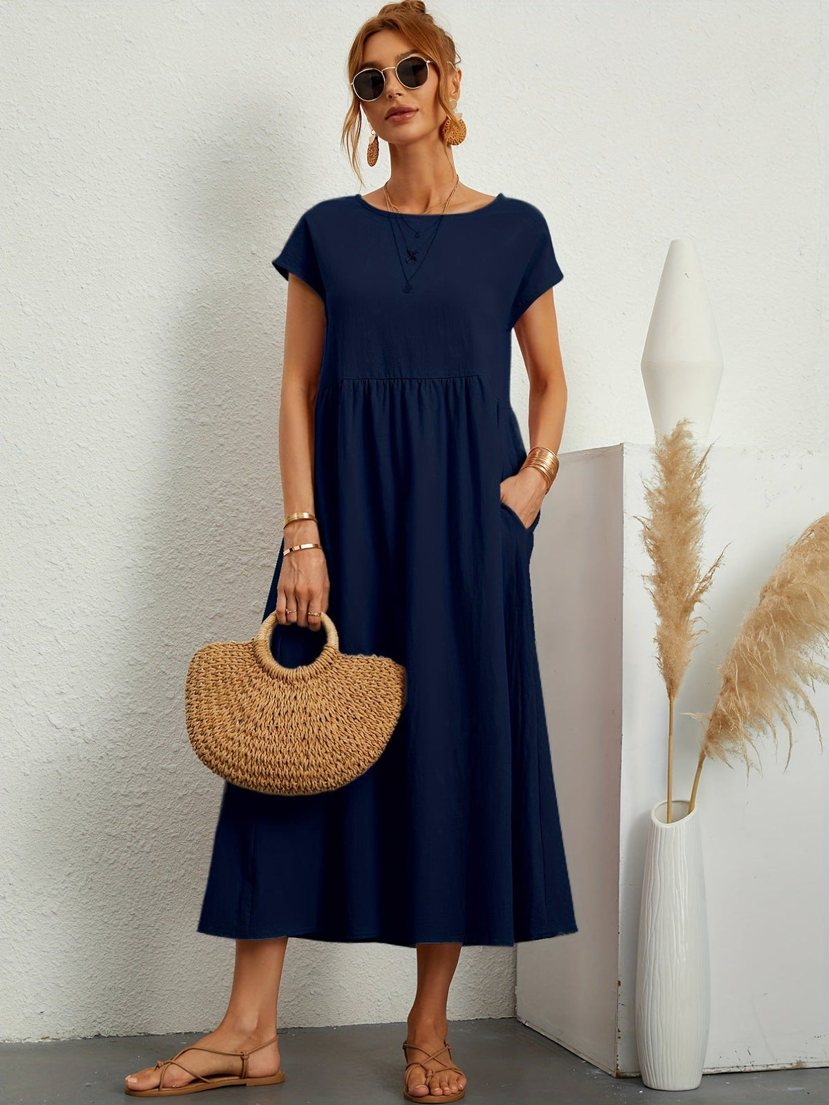 Robe Longue Fluide Élégance Décontractée