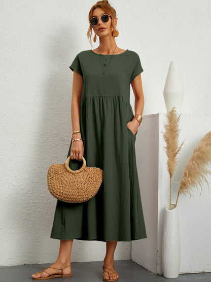 Robe Longue Fluide Élégance Décontractée