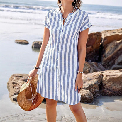 Chemise rayée décontractée à coupe ample