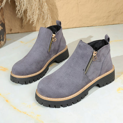 Bottes Vertes Zippées
