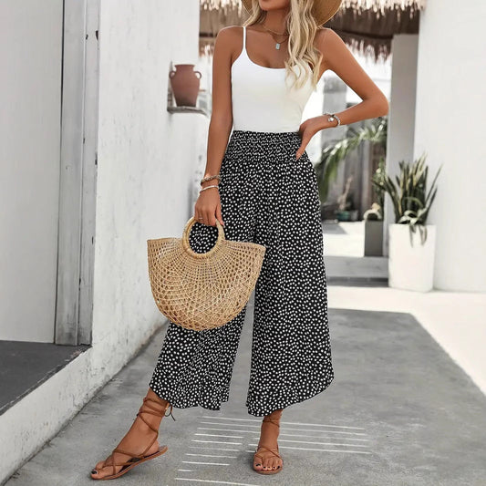 Pantalon Large à Pois