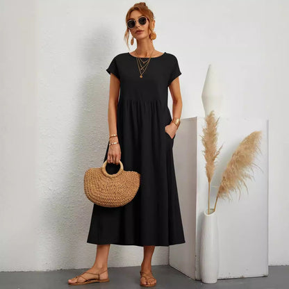 Robe Longue Fluide Élégance Décontractée