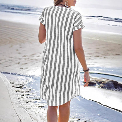 Chemise rayée décontractée à coupe ample