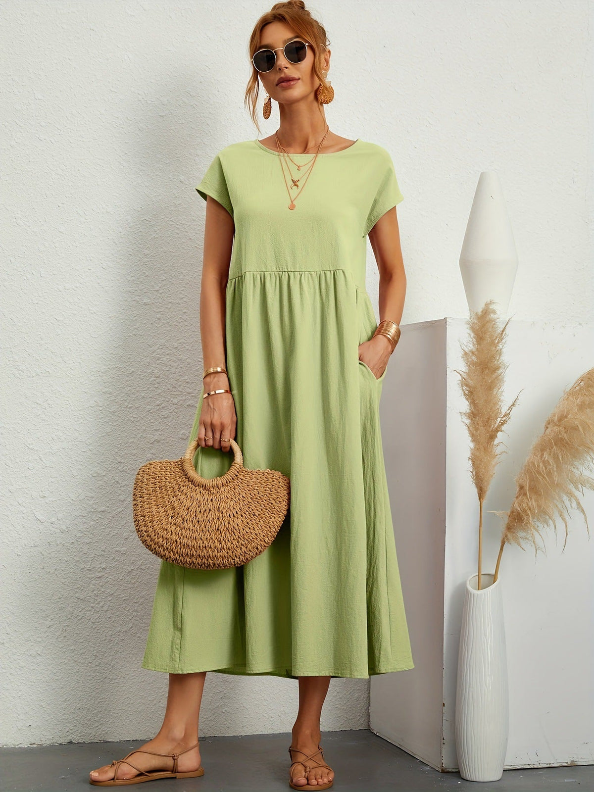 Robe Longue Fluide Élégance Décontractée