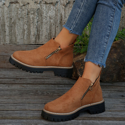Bottes Vertes Zippées