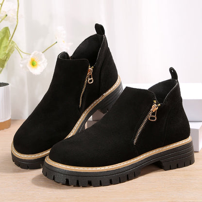 Bottes Vertes Zippées