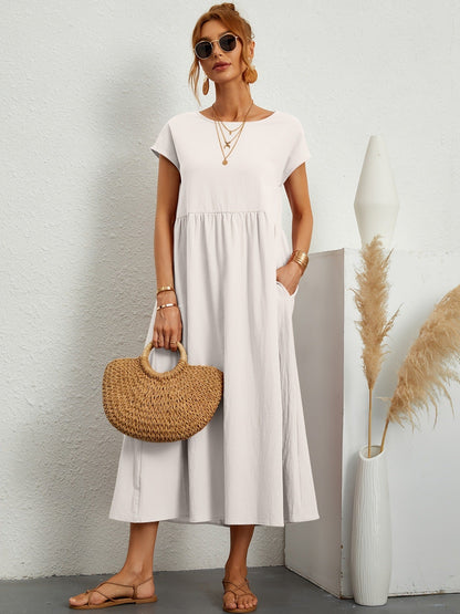 Robe Longue Fluide Élégance Décontractée