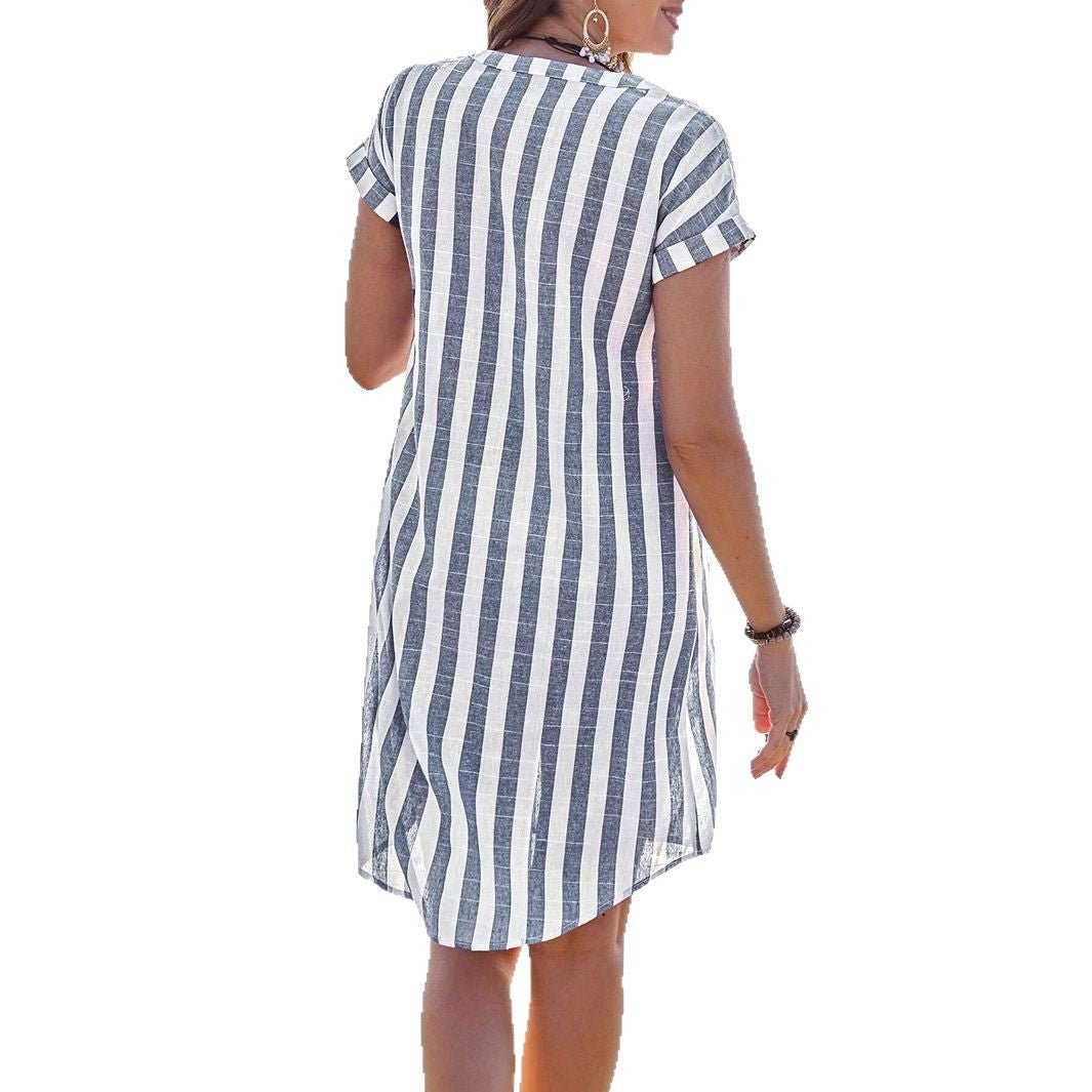 Chemise rayée décontractée à coupe ample